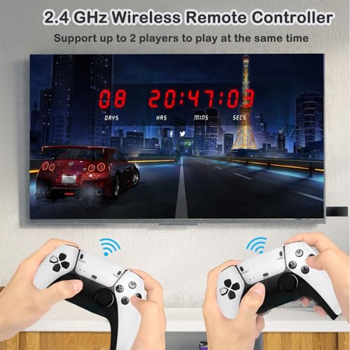 Retro Game Console with 20000+ Built-in Games, 4K HDMI, Dual Controllers J961674
