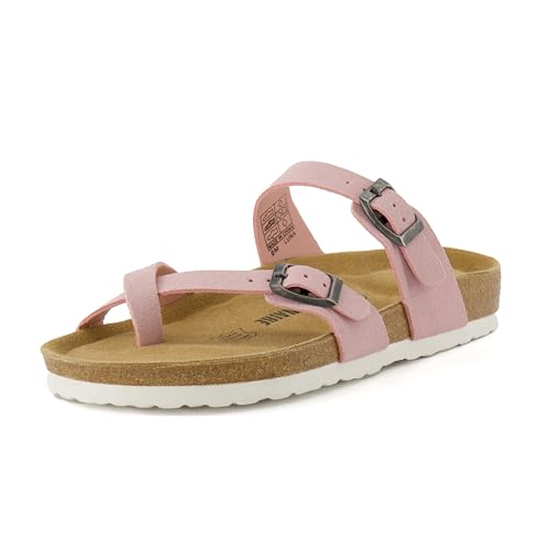 CUSHIONAIRE Women's Luna Cork Footbed Sandal I795