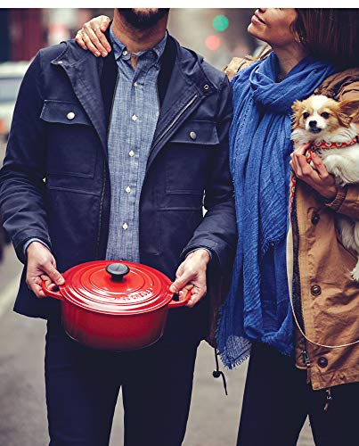 Le Creuset Enameled Cast Iron Signature Round Dutch Oven, 5.5 qt., Cerise K9543