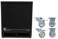 Rockville RBG15S 15x22 1600W Active Powered PA Pro/DJ DSP Subwoofer+Steel Casters