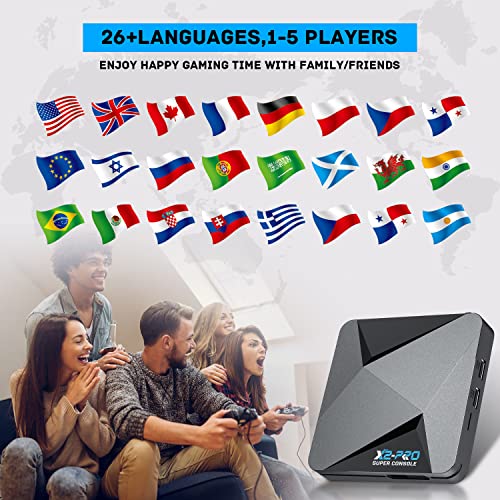 Kinhank Retro Game Console Super Console X2 PRO with 65,000+ Classic Games, 4K HD Output U417