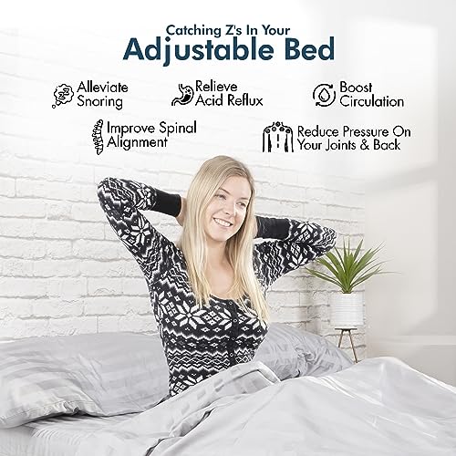 Adjustable Bed Base with Massage, Queen Size, Wireless Remote, Zero Gravity U627366