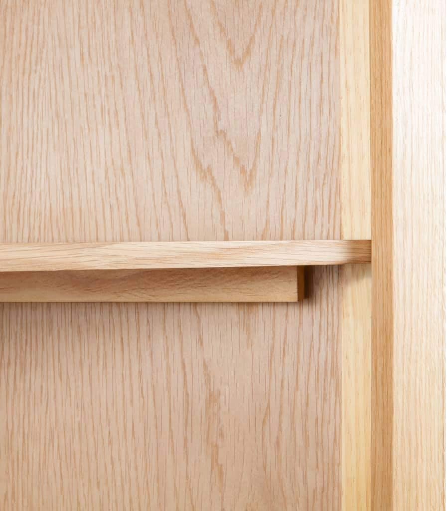 FAMIROSA Corner Cabinet Solid Oak Wood M962020