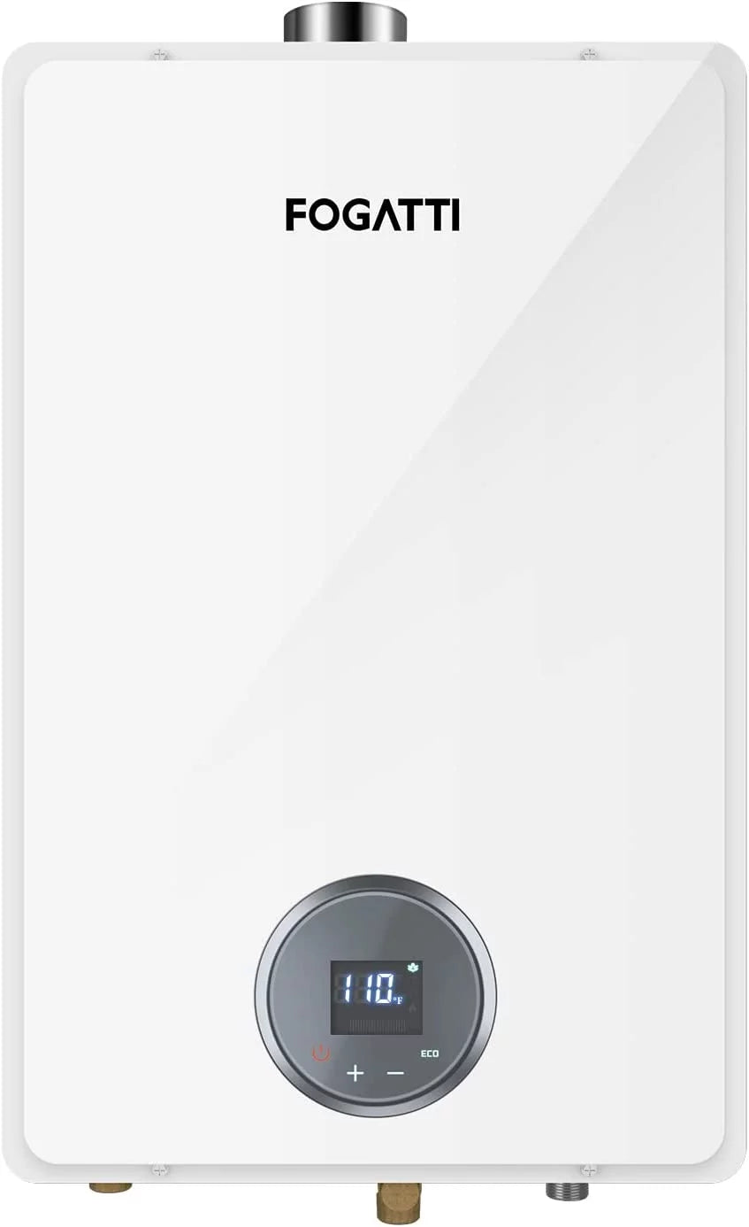 FOGATTI 7.5 GPM Natural Gas Tankless Water Heater On Demand Hot Water Heater Indoor Tankless Water Heater for Shower