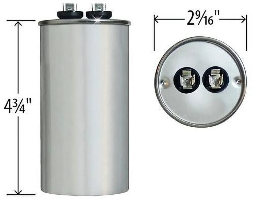 70 uF 440 VAC Round Genteq / GE Replacement Capacitor K501429