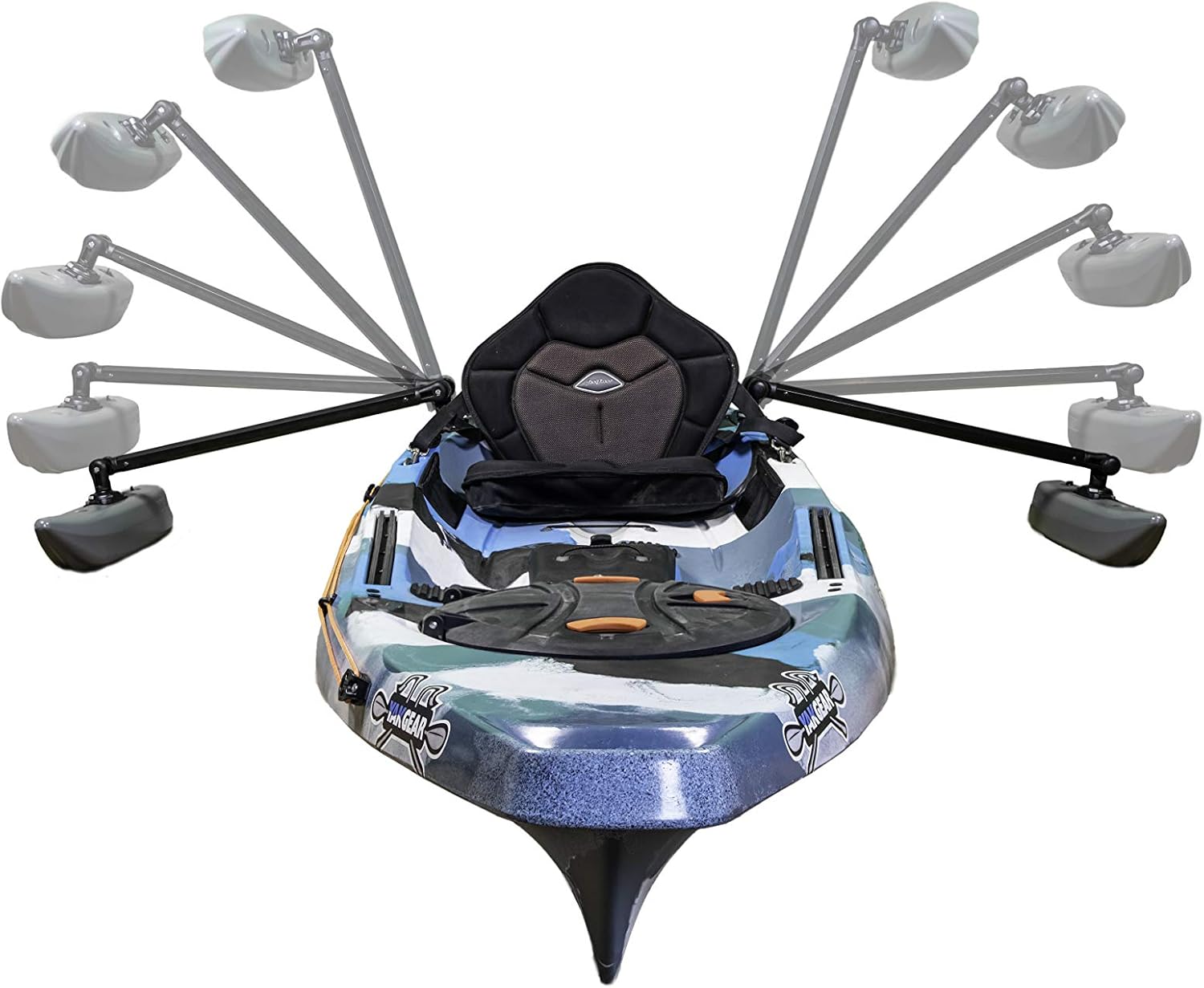 YakGear Kayak & Canoe Outriggers (Generation 2), One Size