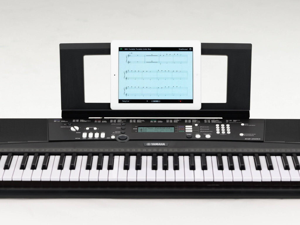 Yamaha EZ220 Keyboard with Lighted Keys, Stand and Power U4104