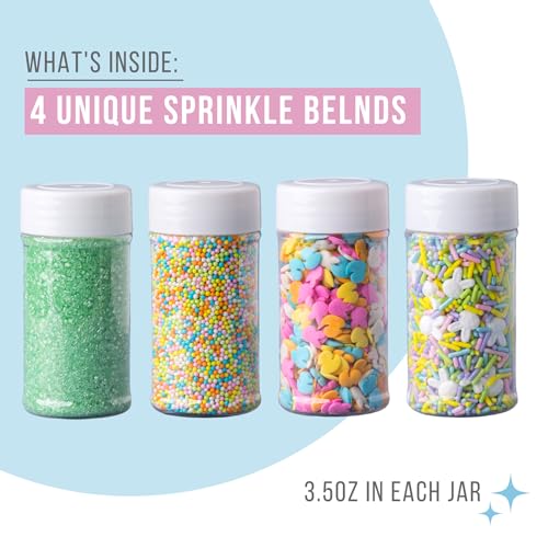 Sweets Indeed Christmas Sprinkles Mix 10.9 oz Holiday Blend O12924