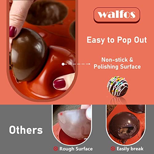 Silicone Mold for Baking, Half Sphere Chocolate Cake Jelly Mold (2 Packs) L40364