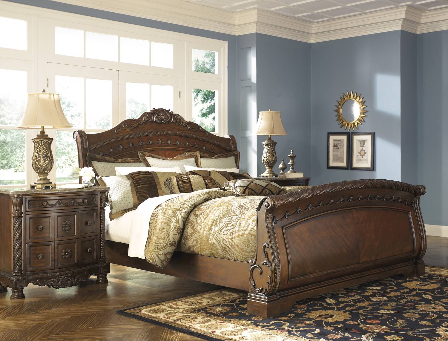 Ashley North Shore King Sleigh Footboard M9709