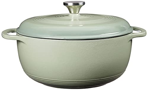 Lodge 6 Quart Enameled Cast Iron Dutch Oven with Lid, Indigo A835868