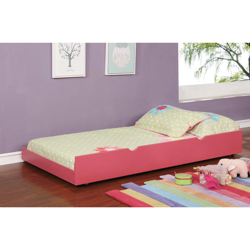 Furniture of America Pice Modern Twin Solid Wood Pull-Out Trundle, Gray L4526