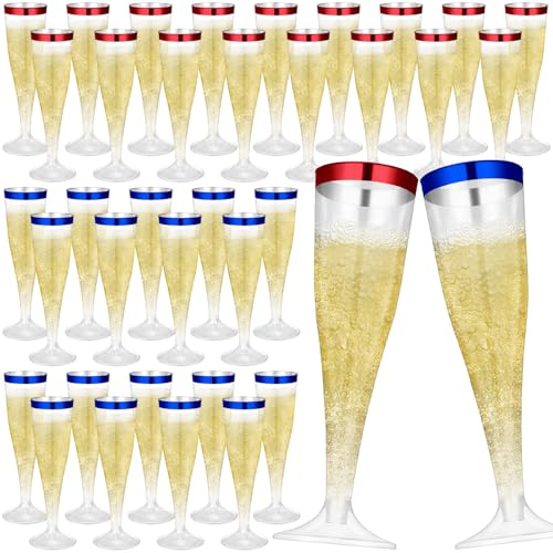 36 Pcs Plastic Champagne Flutes 4.5 oz Clear Toasting Glasses for Party V61372