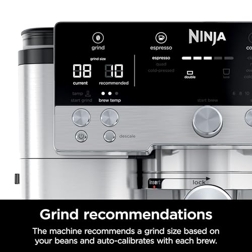 Ninja Luxe Café Premier Series Espresso Machine and Drip Coffee Maker, Stainless Steel T553