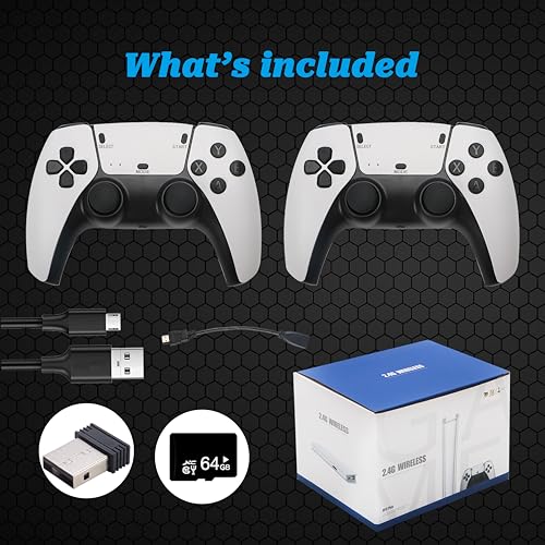 Hikonia Retro Game Console with 20000 Games, 4K HDMI, Dual Controllers M829