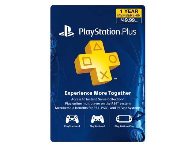 1 Year PlayStation Plus PSN Membership Card