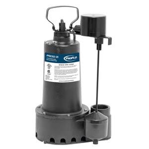 PROFLO 1-1/2 in. 1/3 HP 120V 10 ft. Cast Iron Sump Pump
