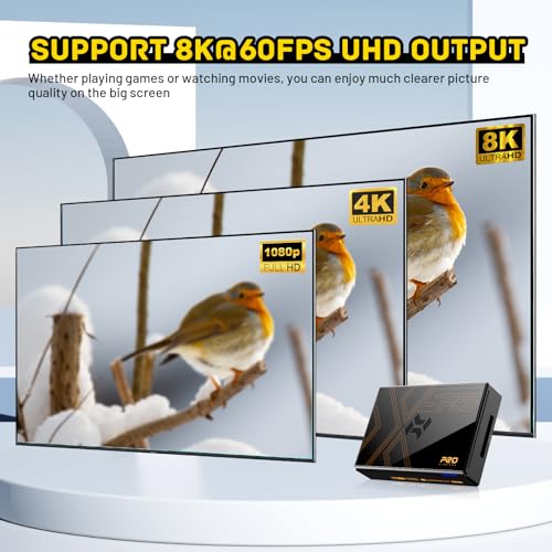 Kinhank Super Console X5 PRO Retro Gaming Console with 16000+ Games, Android 12, 8K UHD O97682