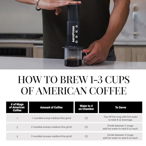 AeroPress Original XL Coffee Press – 3-in-1 Portable Coffee Maker for Camping & Travel Y52044