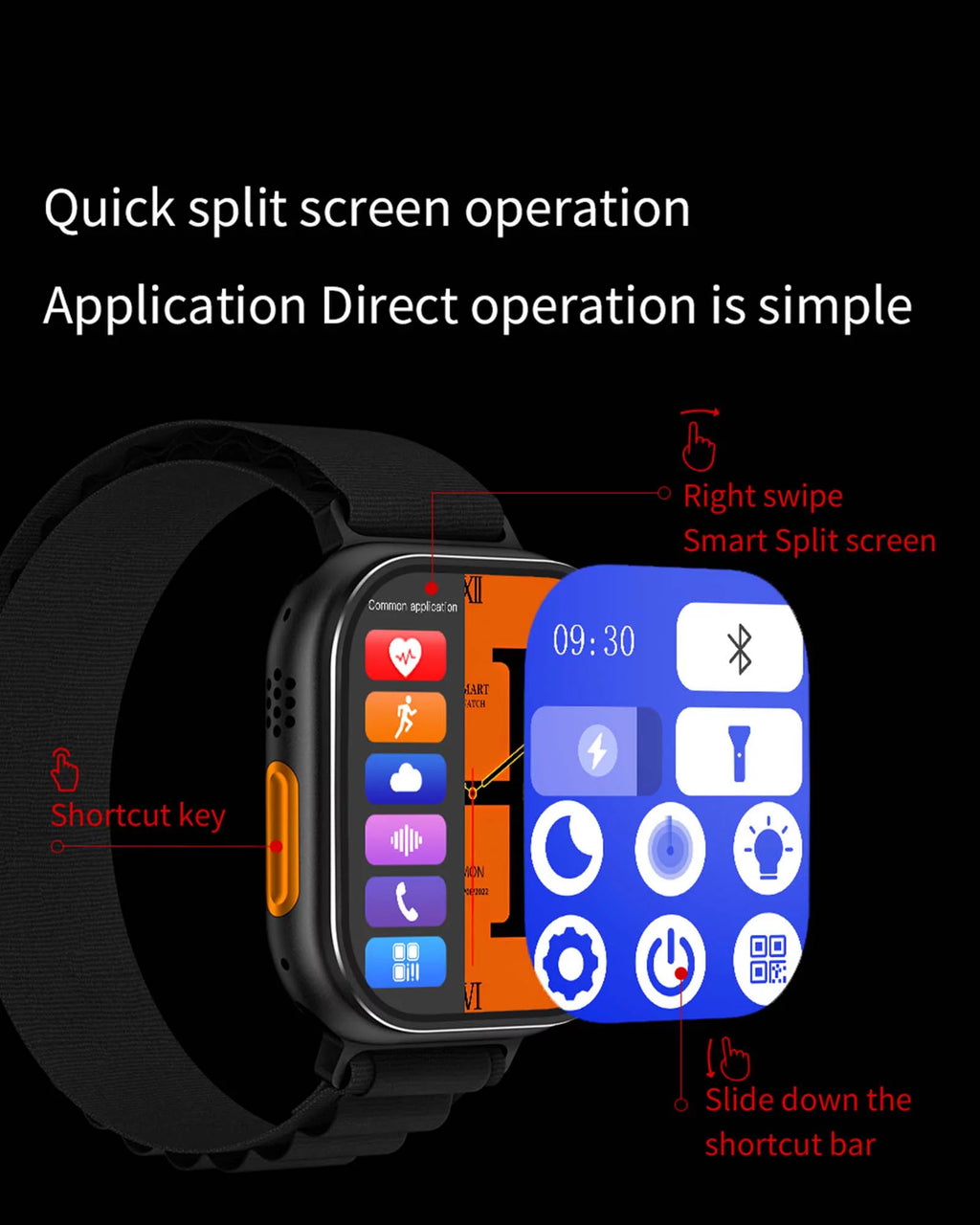 Ultra Smart Watch 2.1" Bluetooth Call IP68 Waterproof G360