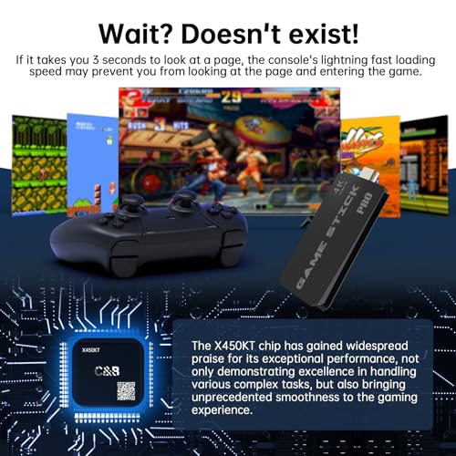 Wireless Retro Game Console with 20,000+ Games, 4K HDMI, 64GB Black C7917