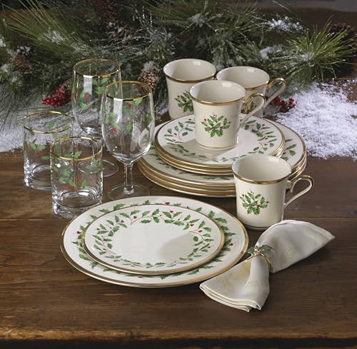 Lenox 18 Oz Stoneware Holiday Cocoa Mug, Red/Green D279