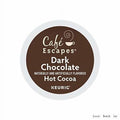Cafe Escapes, Dark Chocolate Hot Cocoa, Single-Serve Keurig K-Cup Pods, 48 Count (2 Boxes Of 24 Pods)