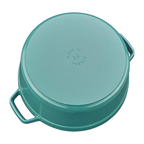STAUB Cast Iron Dutch Oven 5.5-qt Round Cocotte, Black Matte P4487