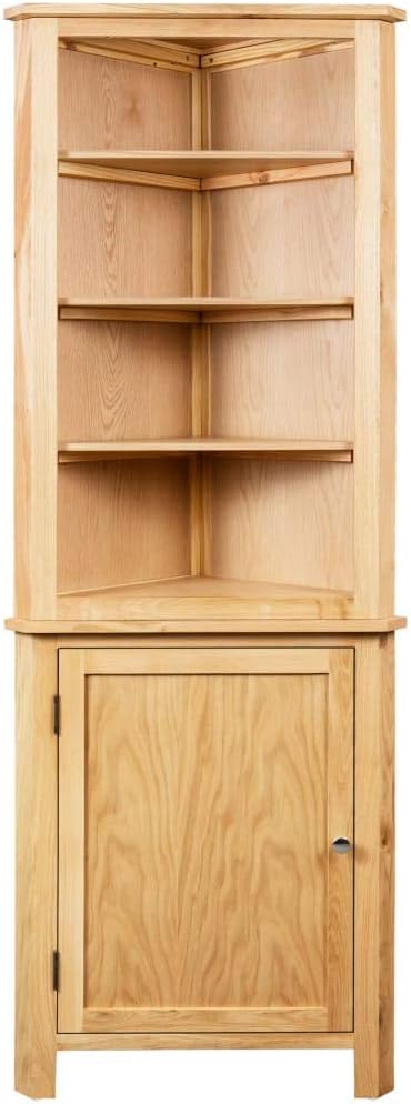 FAMIROSA Corner Cabinet Solid Oak Wood M962020