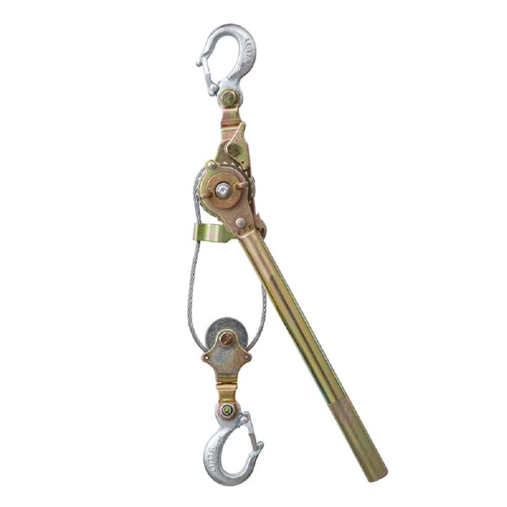 RLOZUI Heavy Duty Hand Puller 2 Ton with Cable Rope, 4400LB, Pack of 2 S476482
