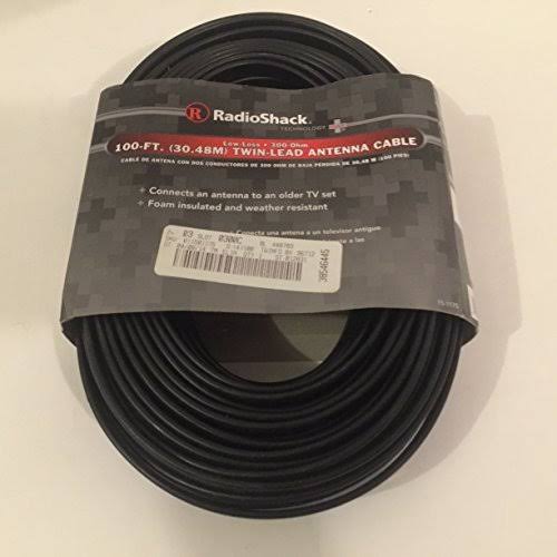 Radio Shack 100-ft 300-ohm Flat Twin-Lead Cable
