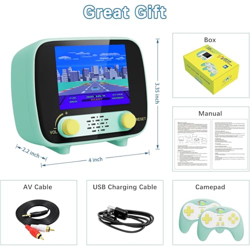 Mini Arcade Machine, Retro Handheld Console with 156 Classic Games C832