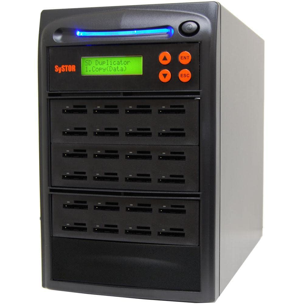 Systor 1:7 SD/microSD Card Duplicator, Standalone Flash Memory Copier & Eraser J12127