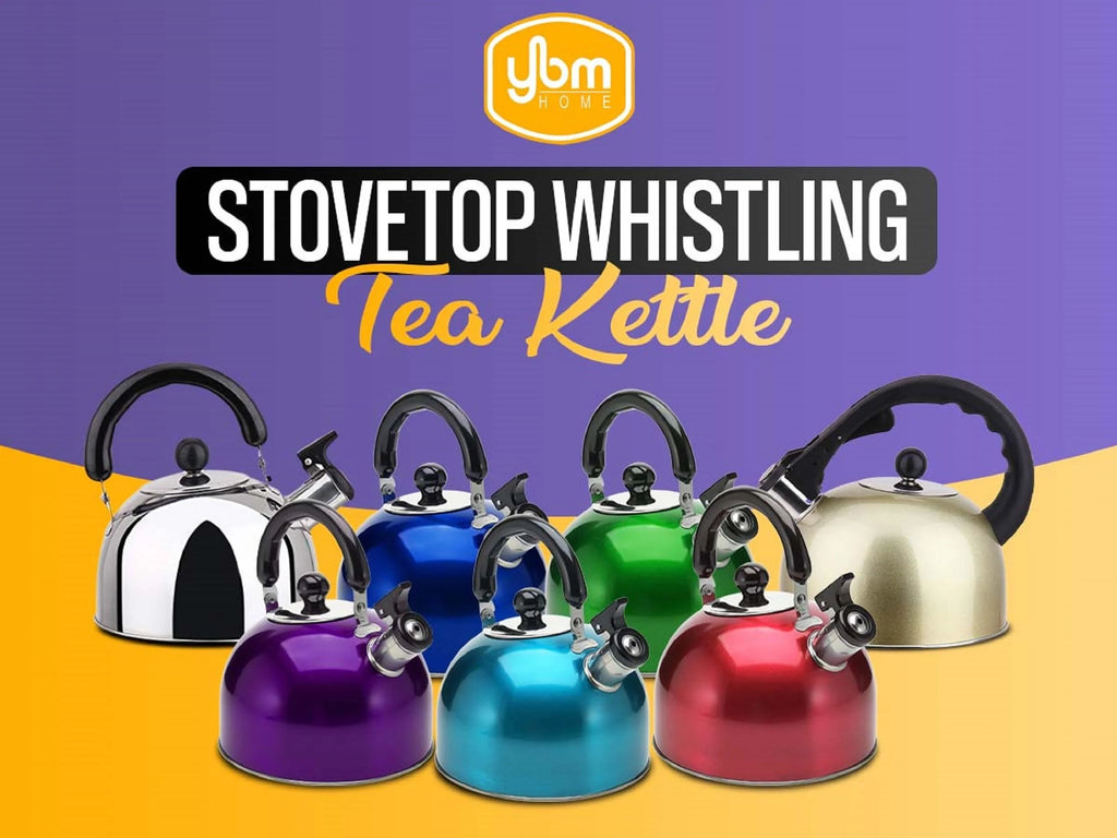 YBM Home Stainless Steel Whistling Tea Kettle B46437