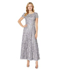Alex Evenings Rosette A-Line Gown - Dove