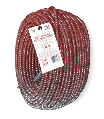 AFC Fire Alarm Cables 1834R42-00 14 AWG 2 Conductor Armored Cable 250 ft. R999