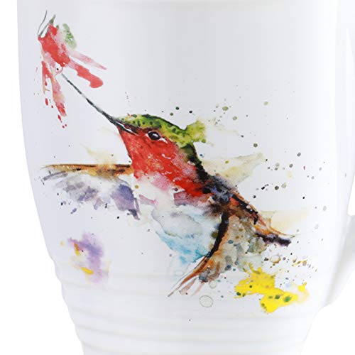 Dean Crouser Cardinal Watercolor Stoneware Mug 16 oz N1410