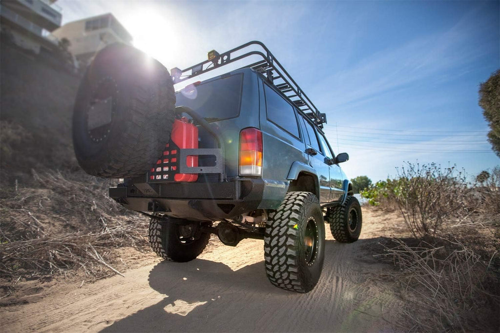 Smittybilt XRC Rear Bumper and Tire Carrier for Jeep Cherokee XJ V379