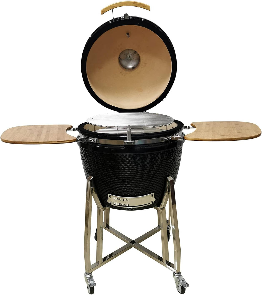 Lifesmart 15 Kamado 6-in-1 Grill with Stainless Steel Cart T234