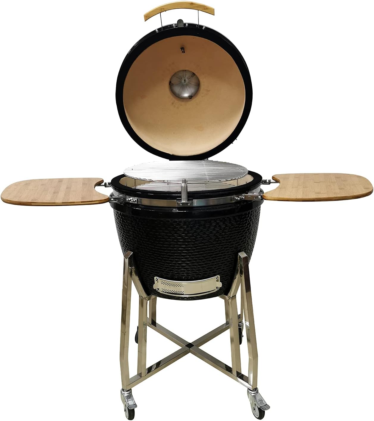 Lifesmart 15 Kamado 6-in-1 Grill with Stainless Steel Cart T234