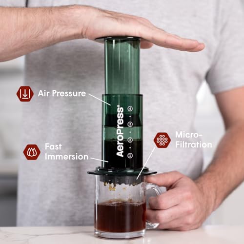AeroPress Original XL Coffee Press – 3-in-1 Portable Coffee Maker for Camping & Travel Y52044