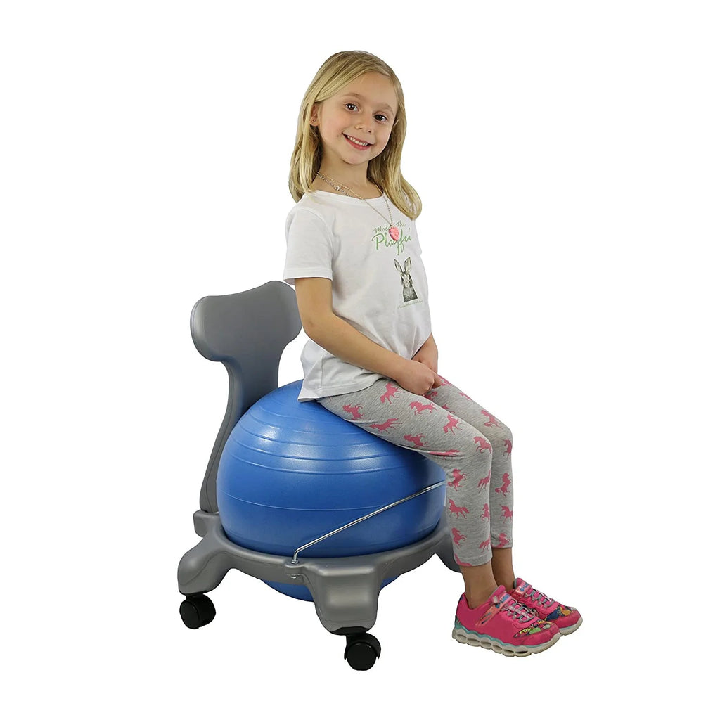 CanDo Child Plastic Mobile Ball Chair with Back L800