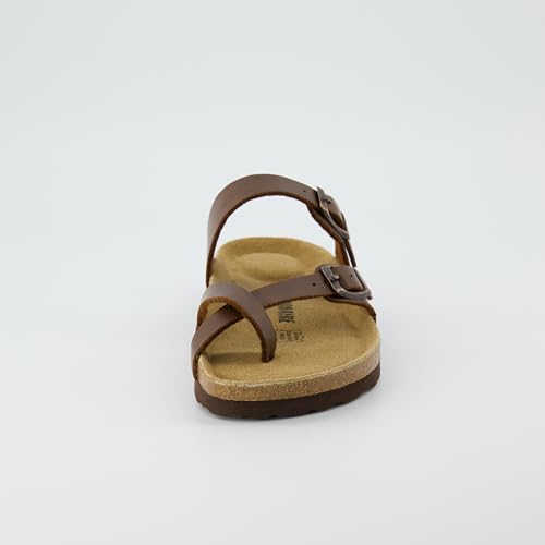 CUSHIONAIRE Women's Luna Cork Footbed Sandal I795