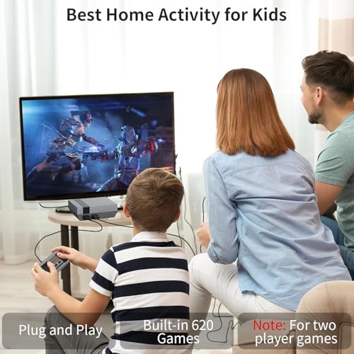 Retro Mini Handheld Game Console with 620 Classic Games and Dual Controllers R789