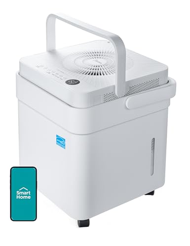 Midea Cube Dehumidifier for Basement, Crawlspace, Drain Hose Included, Smart Control