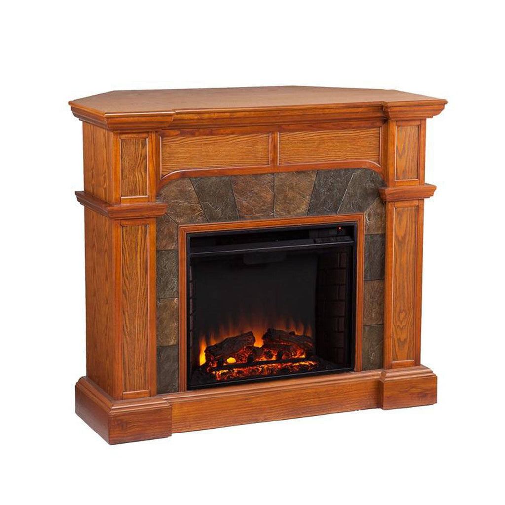 Southern Enterprises Cartwright Electric Fireplace, Oak