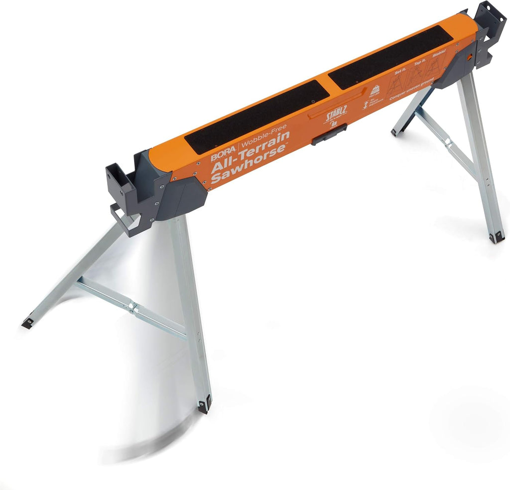 Bora Portamate All-Terrain Folding Sawhorse with Swivel Leg, PM-4520 S632