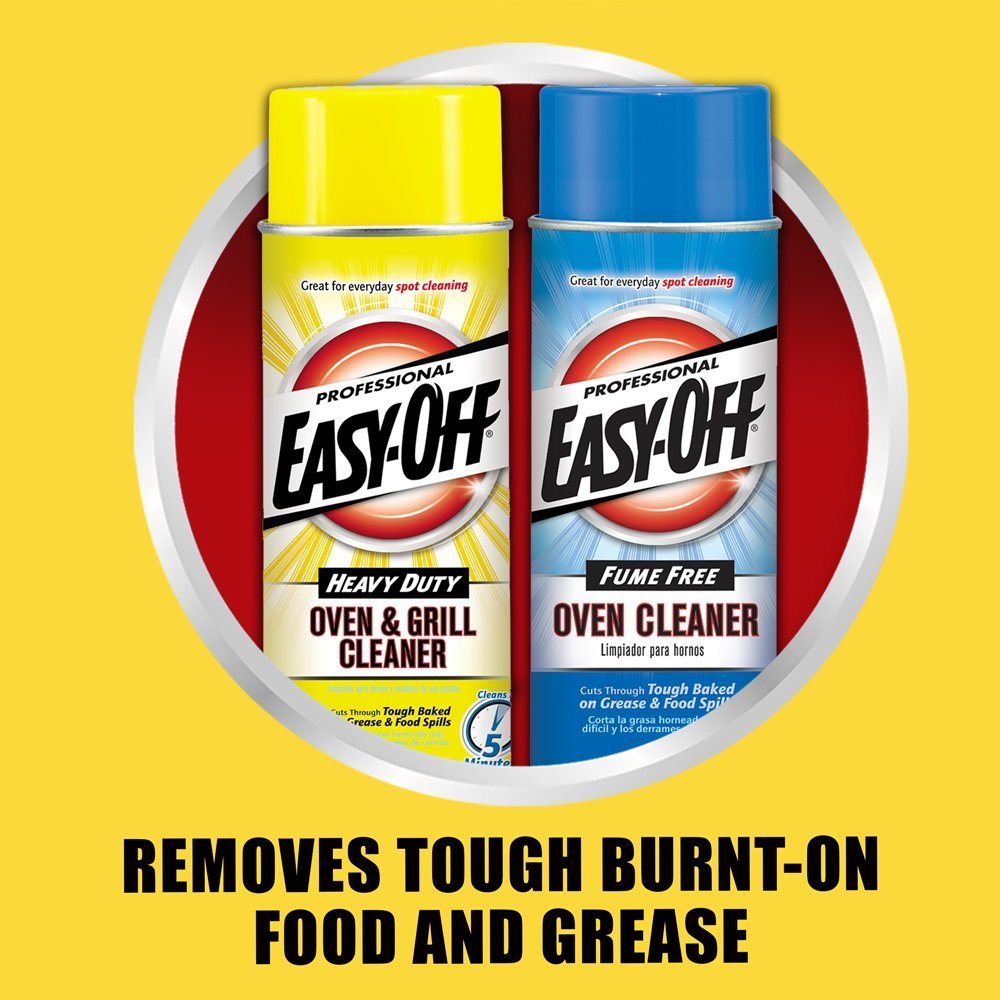 Easy-Off Professional Fume Free Max Oven Cleaner, Lemon, 144 oz (6 x 24 oz) V713