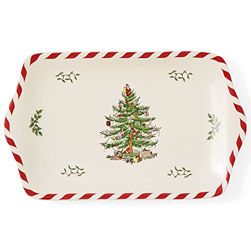 Spode Christmas Tree Peppermint 14oz Mug & Spoon Set (4-Piece) L371800
