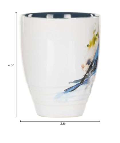 Dean Crouser Cardinal Watercolor Stoneware Mug 16 oz N1410